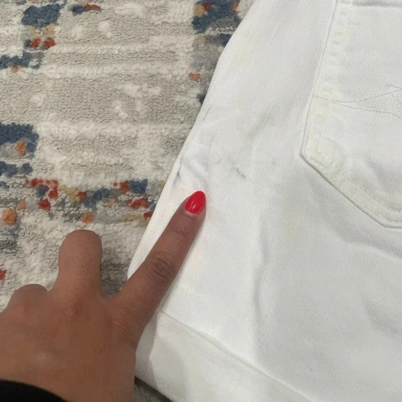 7 FOR ALL MANKIND White Shorts Size 25 - Picture 6 of 6